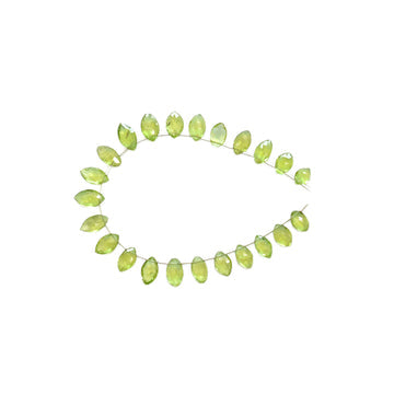 9X6 To 10X6 MM Peridot Faceted Marquise Shape Beads Strand