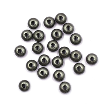 12mm Donut Brushed Matte Finish Beads Black Finished Copper