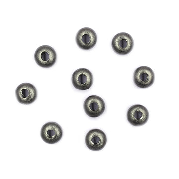 14mm Donut Brushed Matte Finish Beads Black Finished Copper