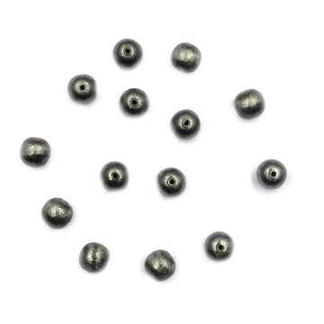 10mm Balls Brushed Matte Finish Beads Black Finished Copper