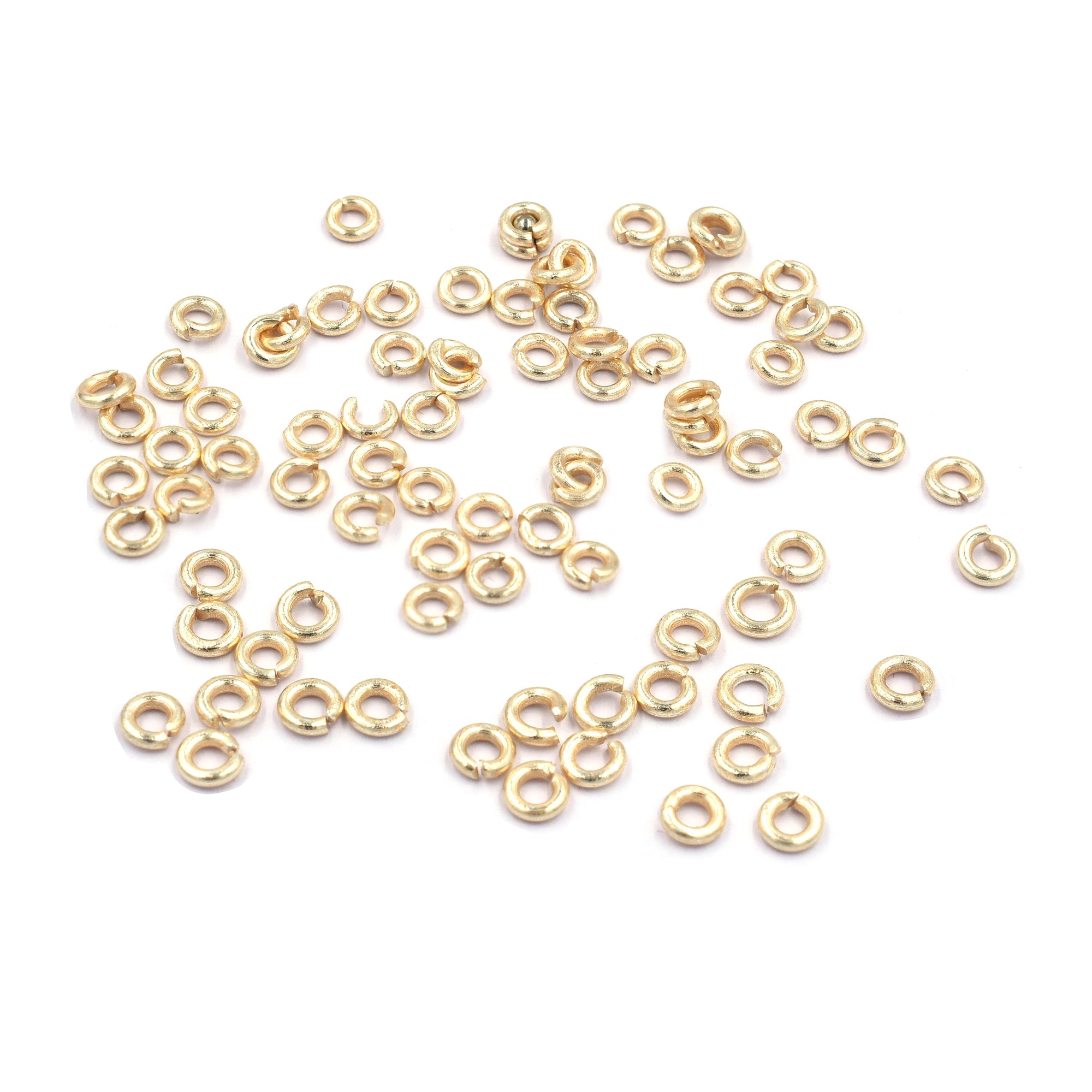 4mm Open Jump Ring Gold Plated Copper