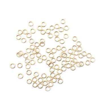 6mm Open Jump Ring Gold Plated Copper