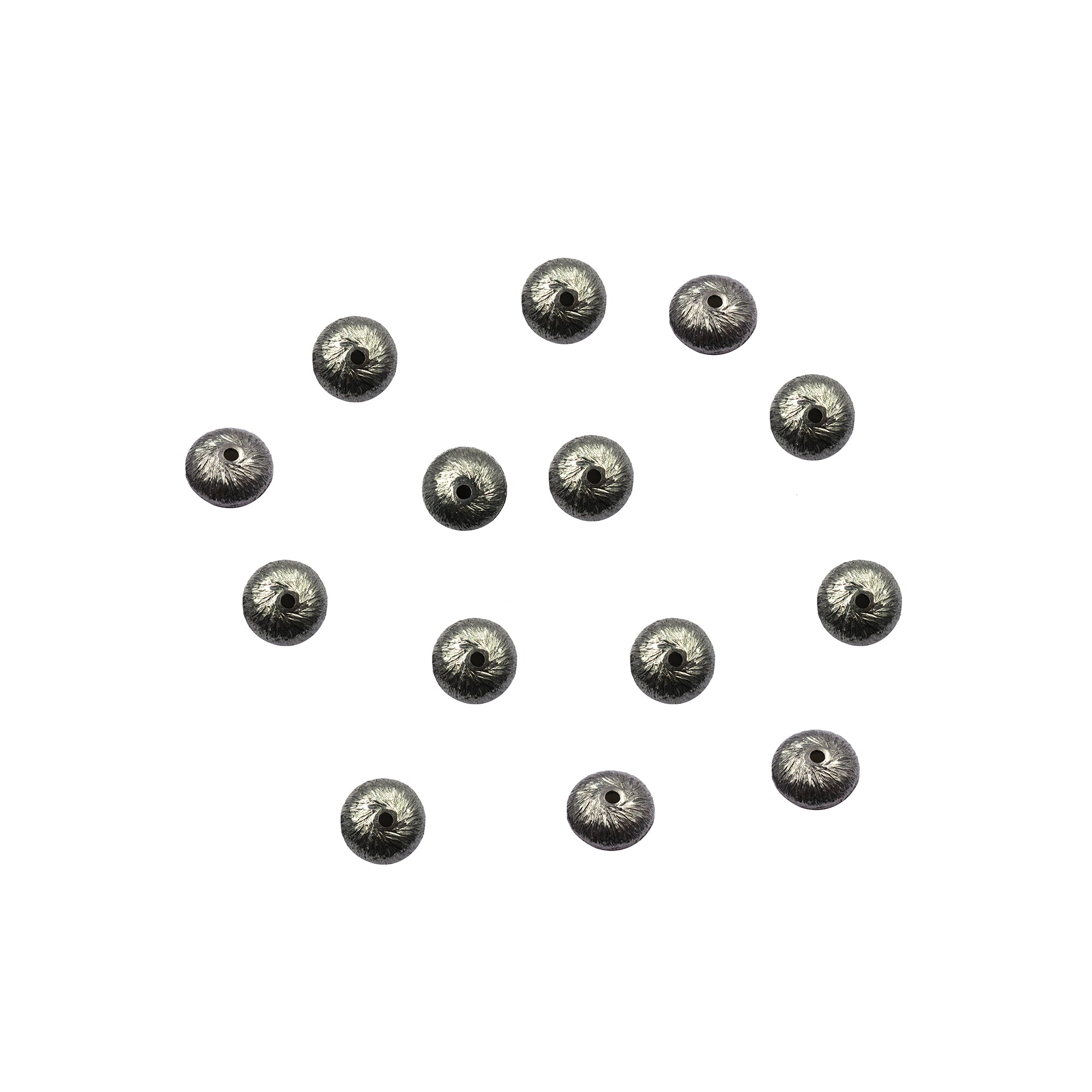 8mm Spacer Brushed Matte Finish Beads Black Finished Copper