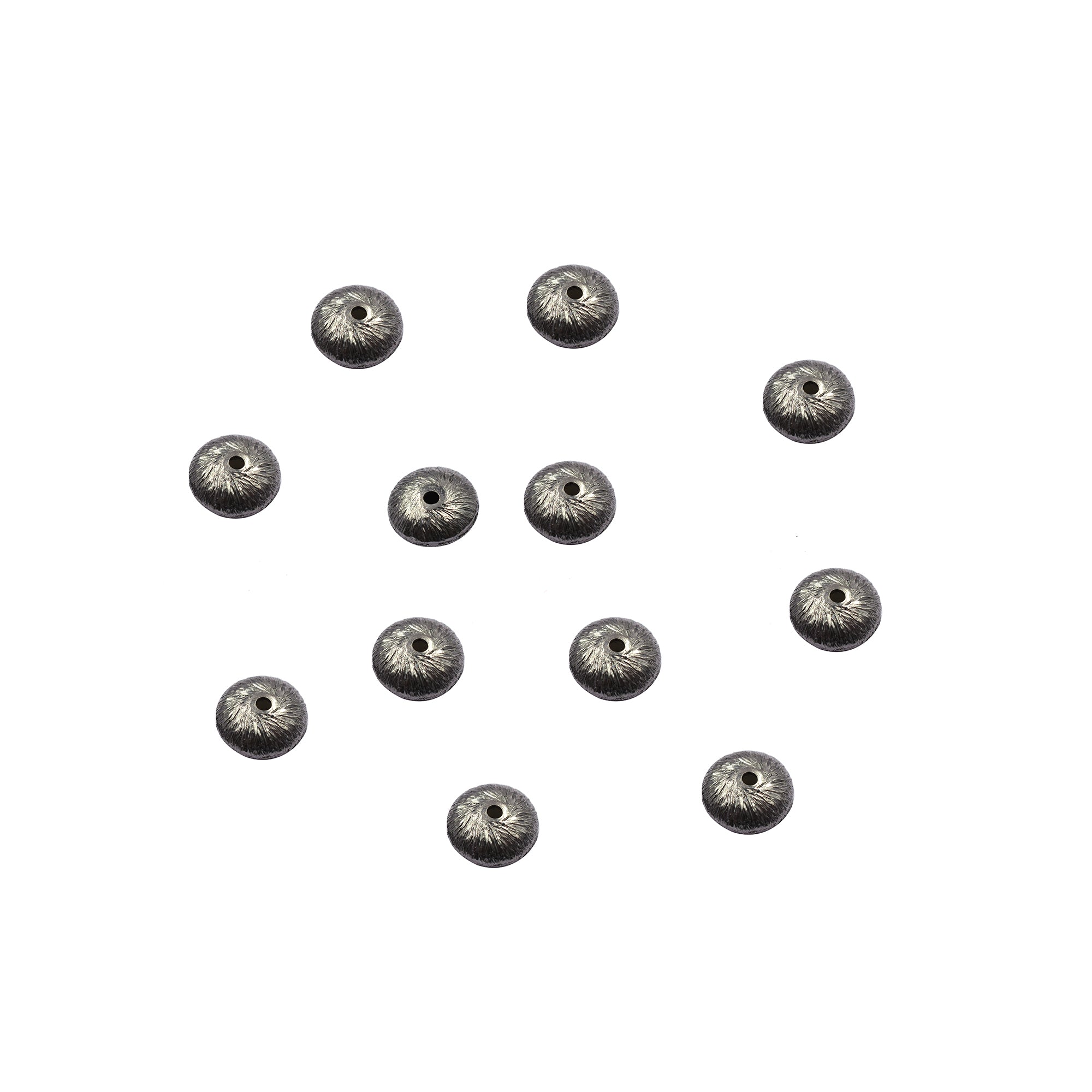 Spacer Brushed Matte Finish Beads Black Finished Copper