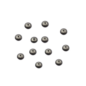 8mm Spacer Brushed Matte Finish Beads Black Finished Copper