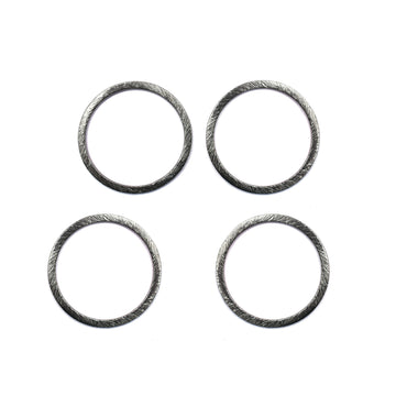 30mm Round Brushed Matte Finish Connector Closed Ring Hoop Black Finished Copper