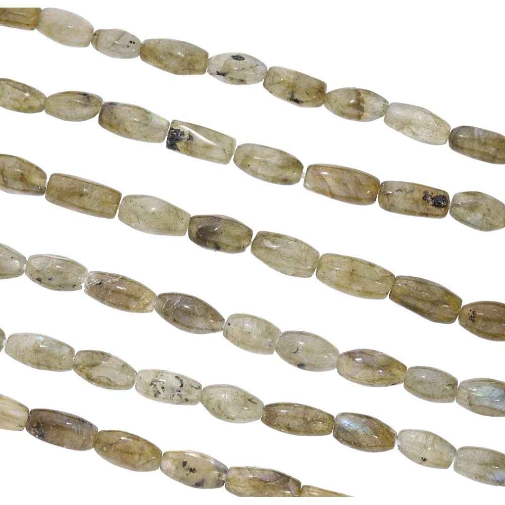 Labradorite Rice Bulk Beads