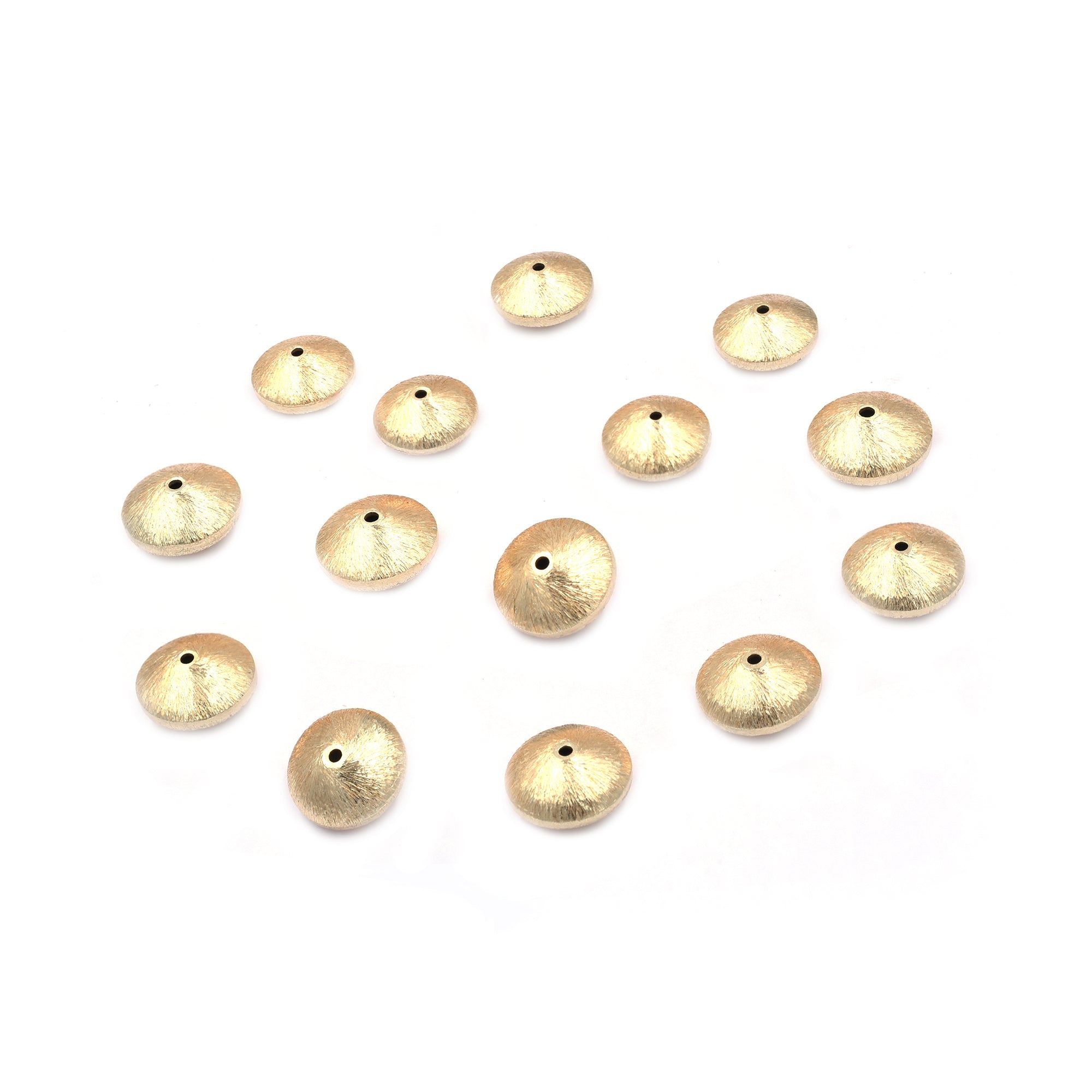 Matte Finish Bicone Copper Beads

