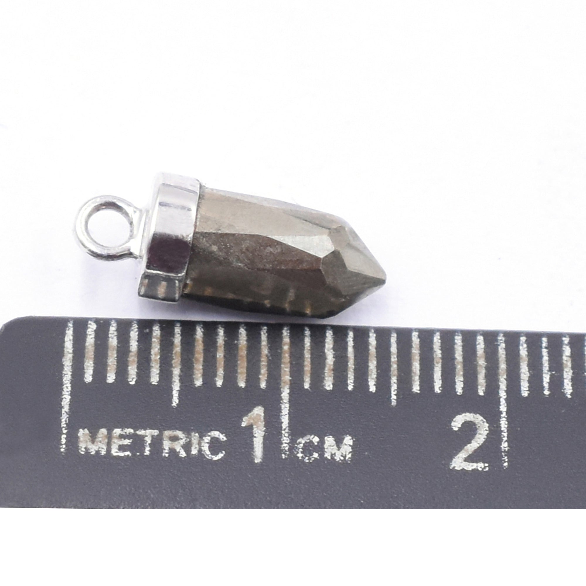 Natural Pyrite Pendant for Jewelry Making

