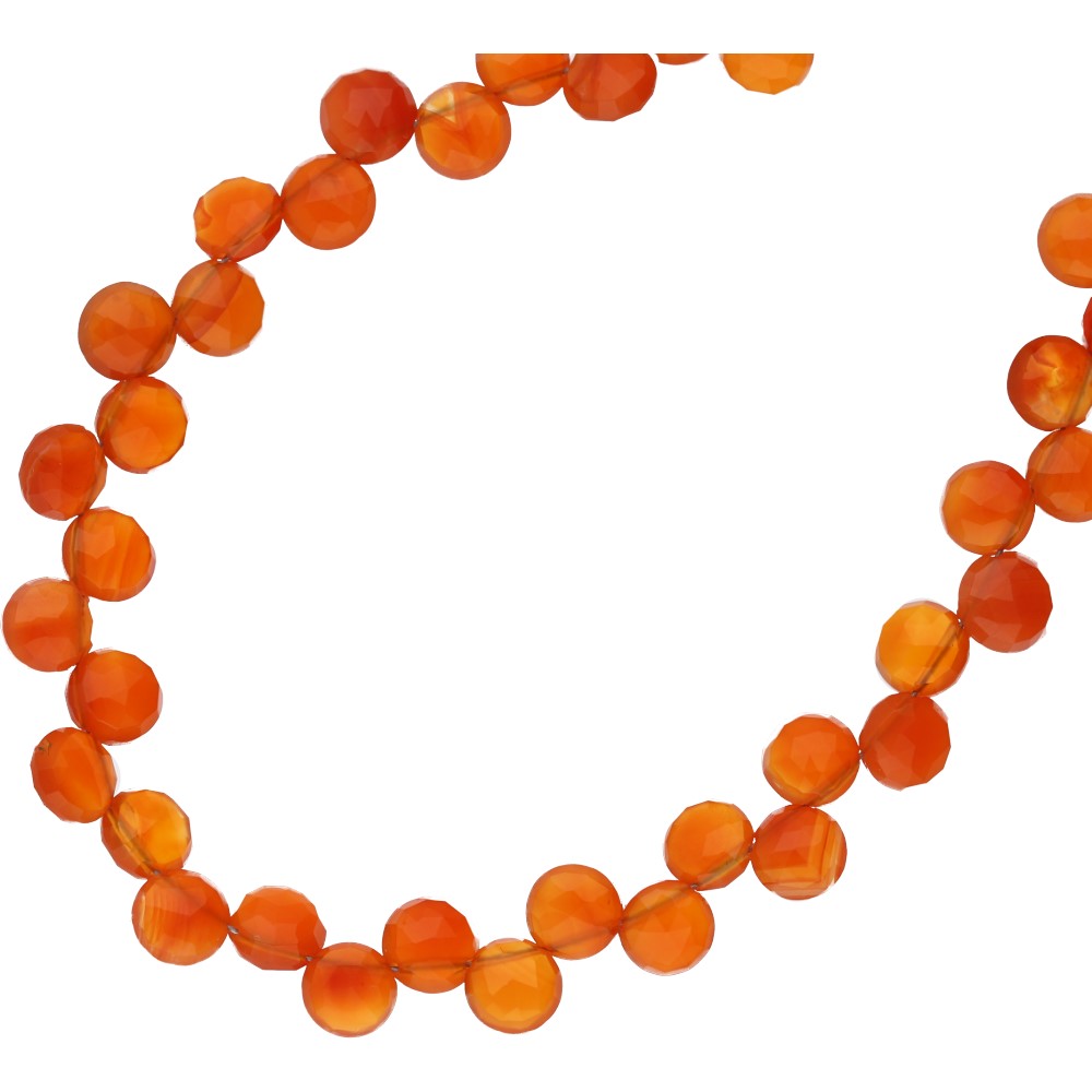 Orange Carnelian Gemstone Beads