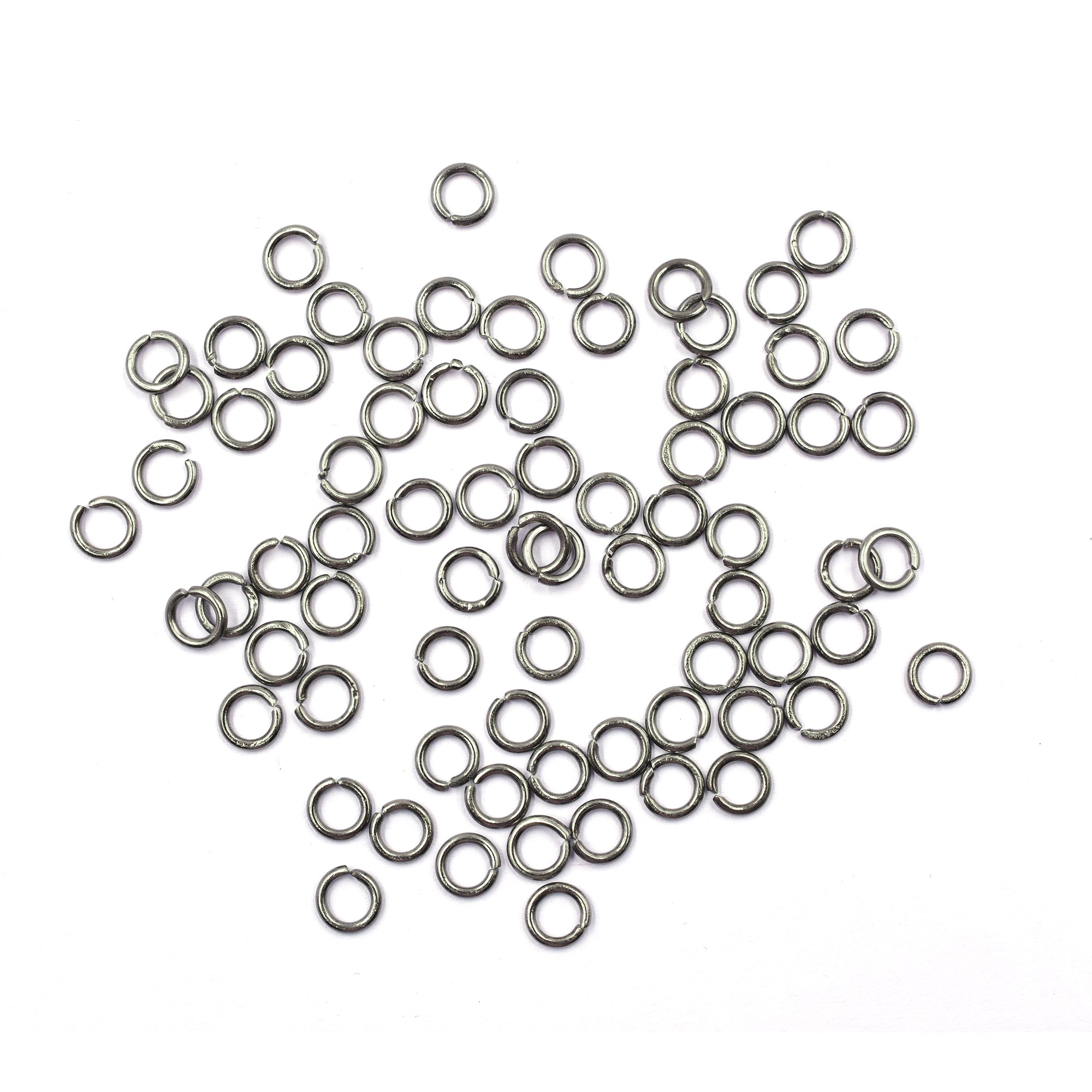 Pack of 500 black copper jump rings

