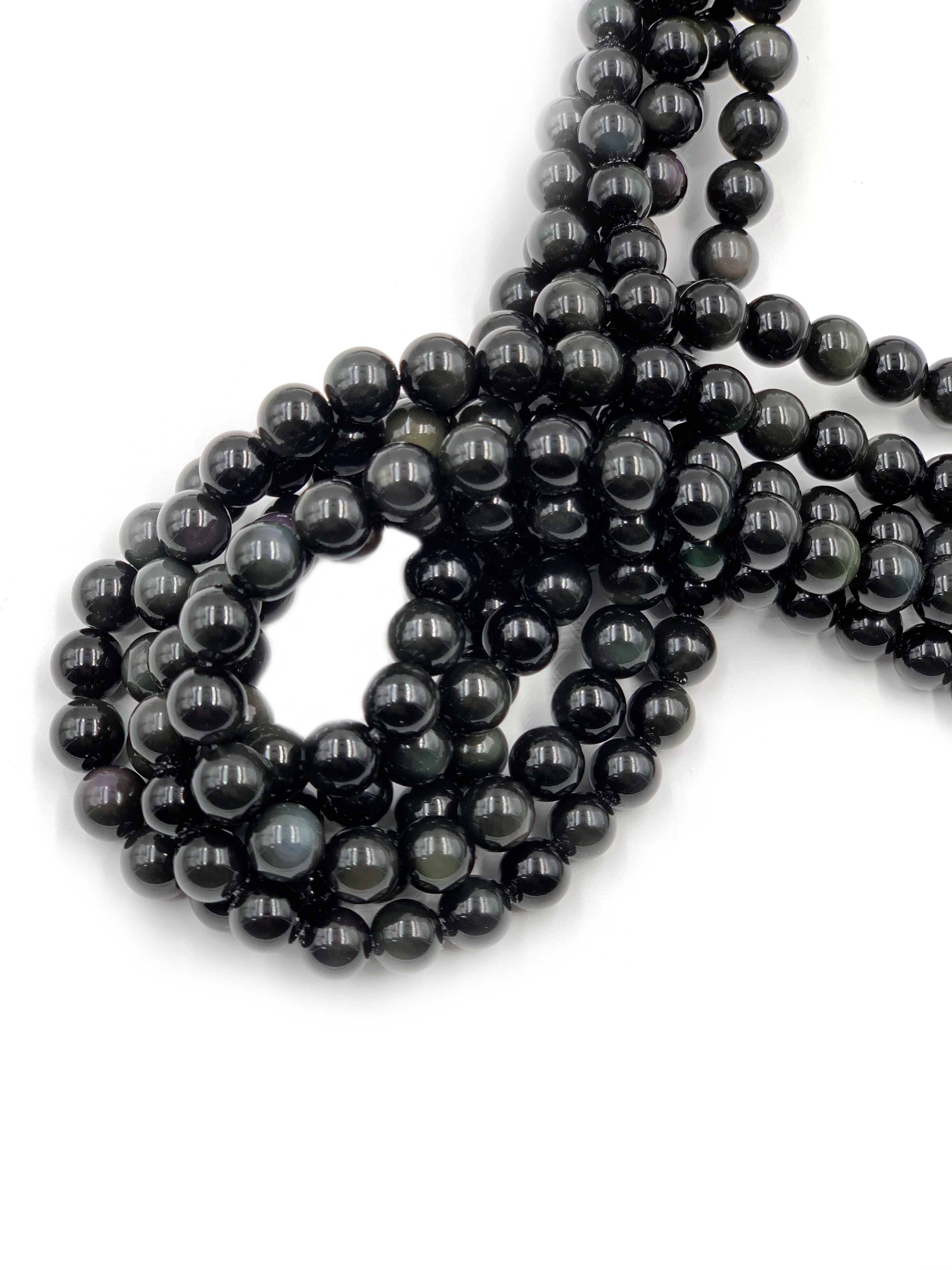 Raw Obsidian Jewelry Beads