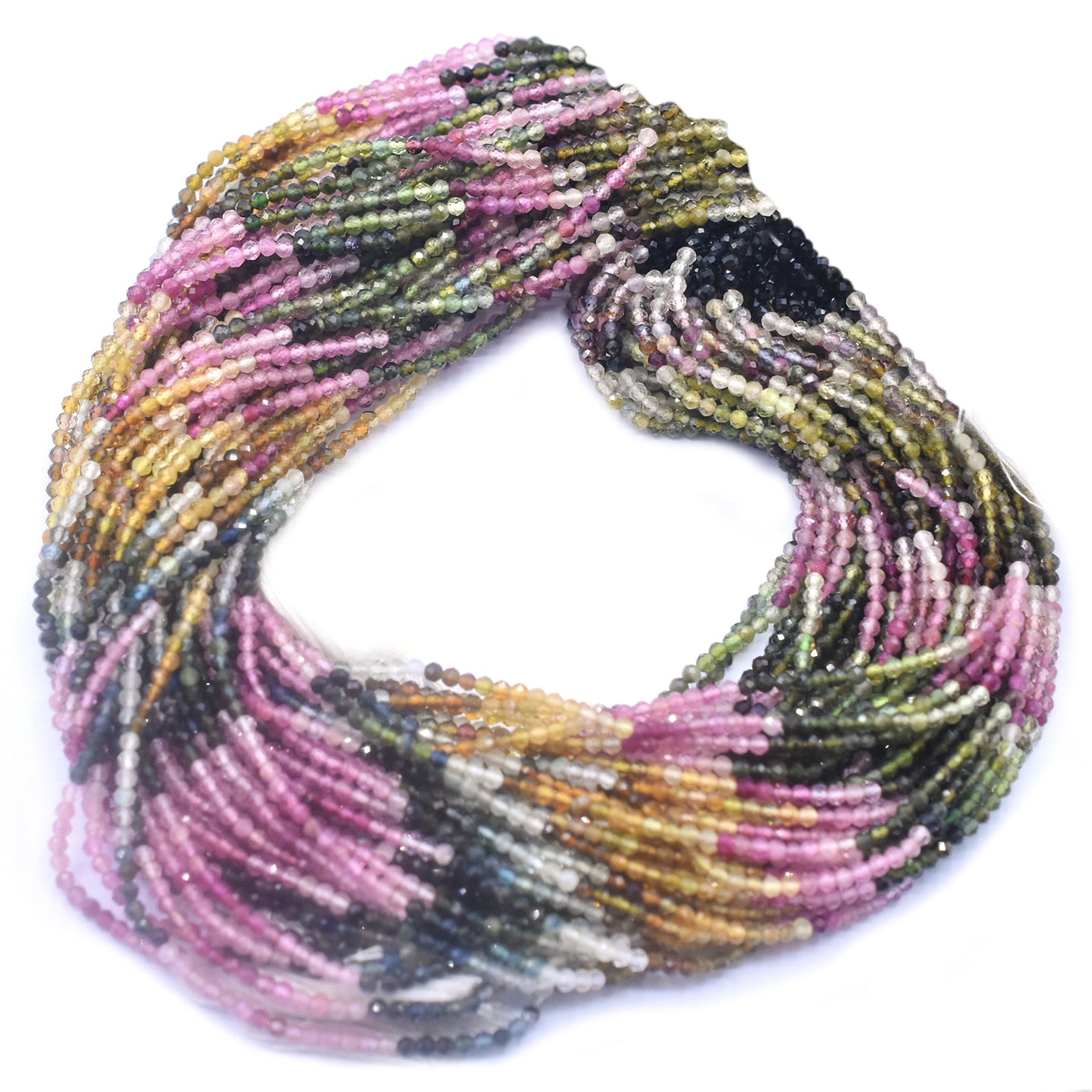 Rondelle Shape Faceted Gemstone Beads for Bracelets