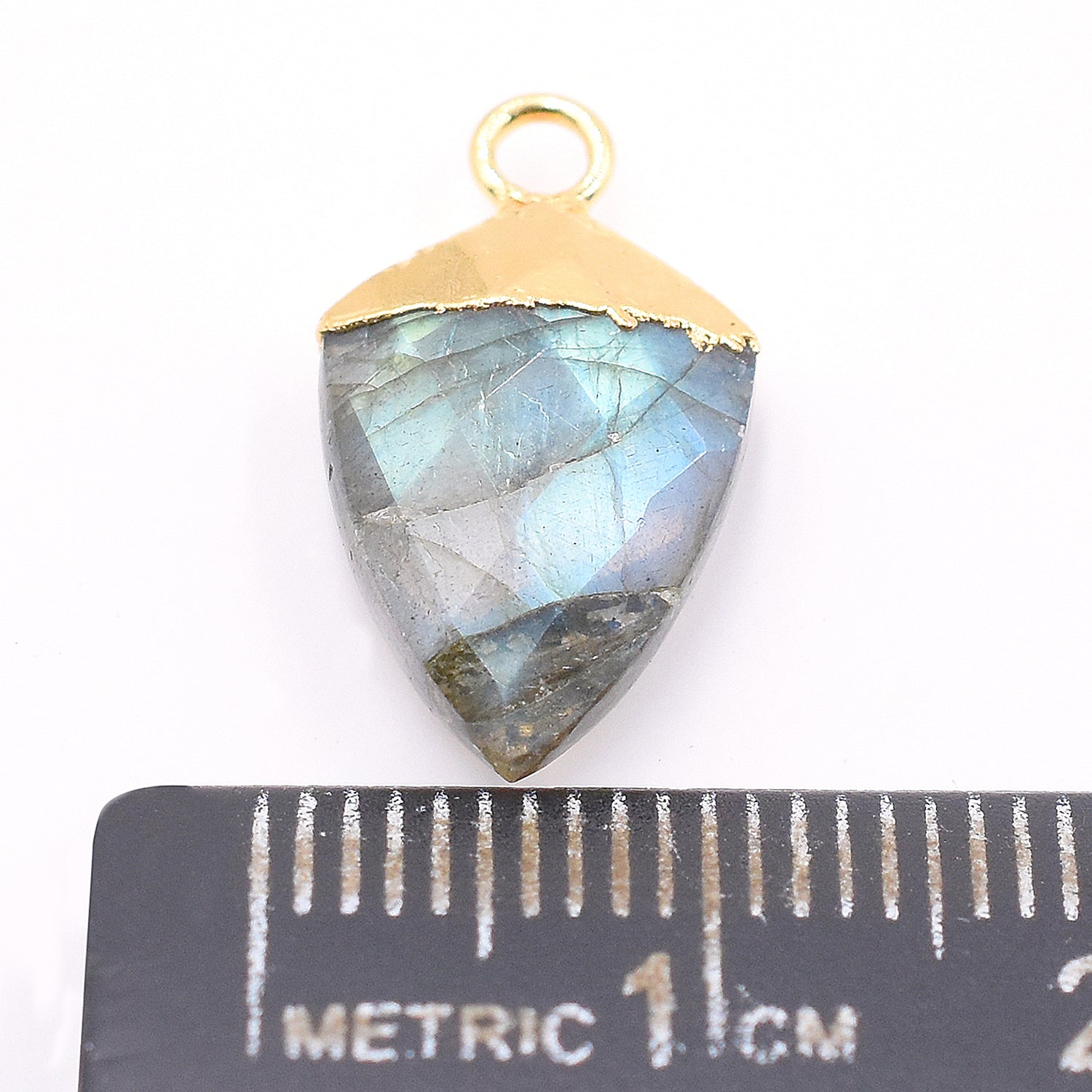 Labradorite Shield Pendant