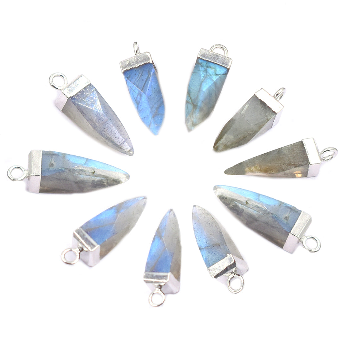 Silver Spike Pendants