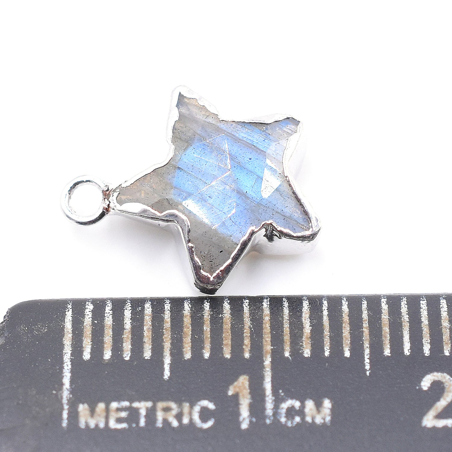 Gemstone Silver Star Pendant