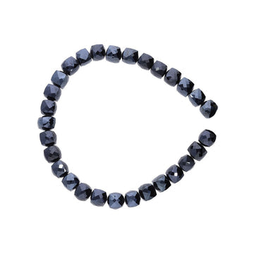 Wholesale Mystique Black Onyx Faceted Cube Beads | Bulk Onyx Gemstone