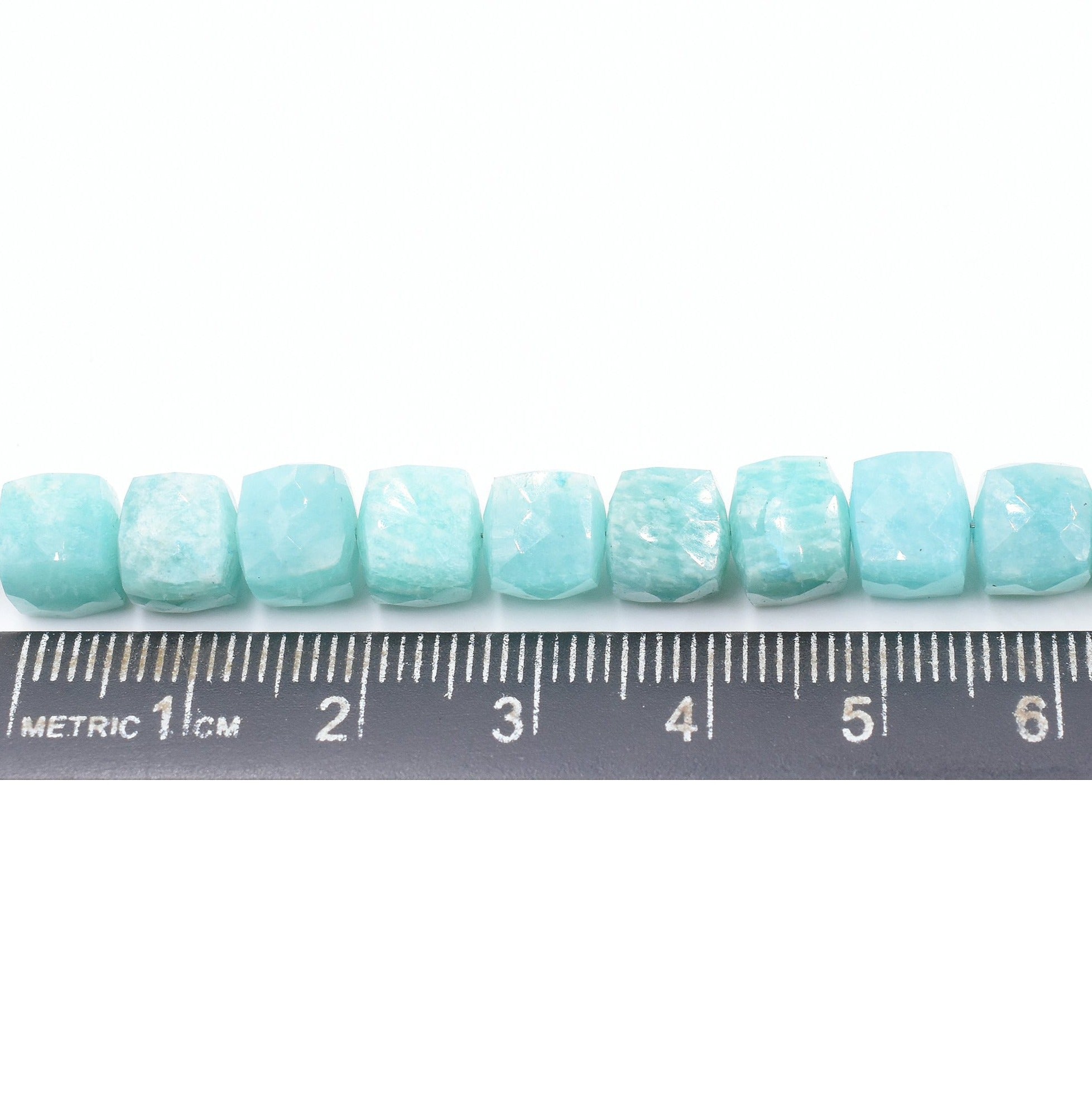 Wholesale 8MM Amazonite Cube Beads
