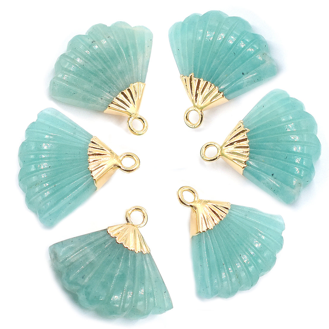 Wholesale Amazonite Feather Pendant
