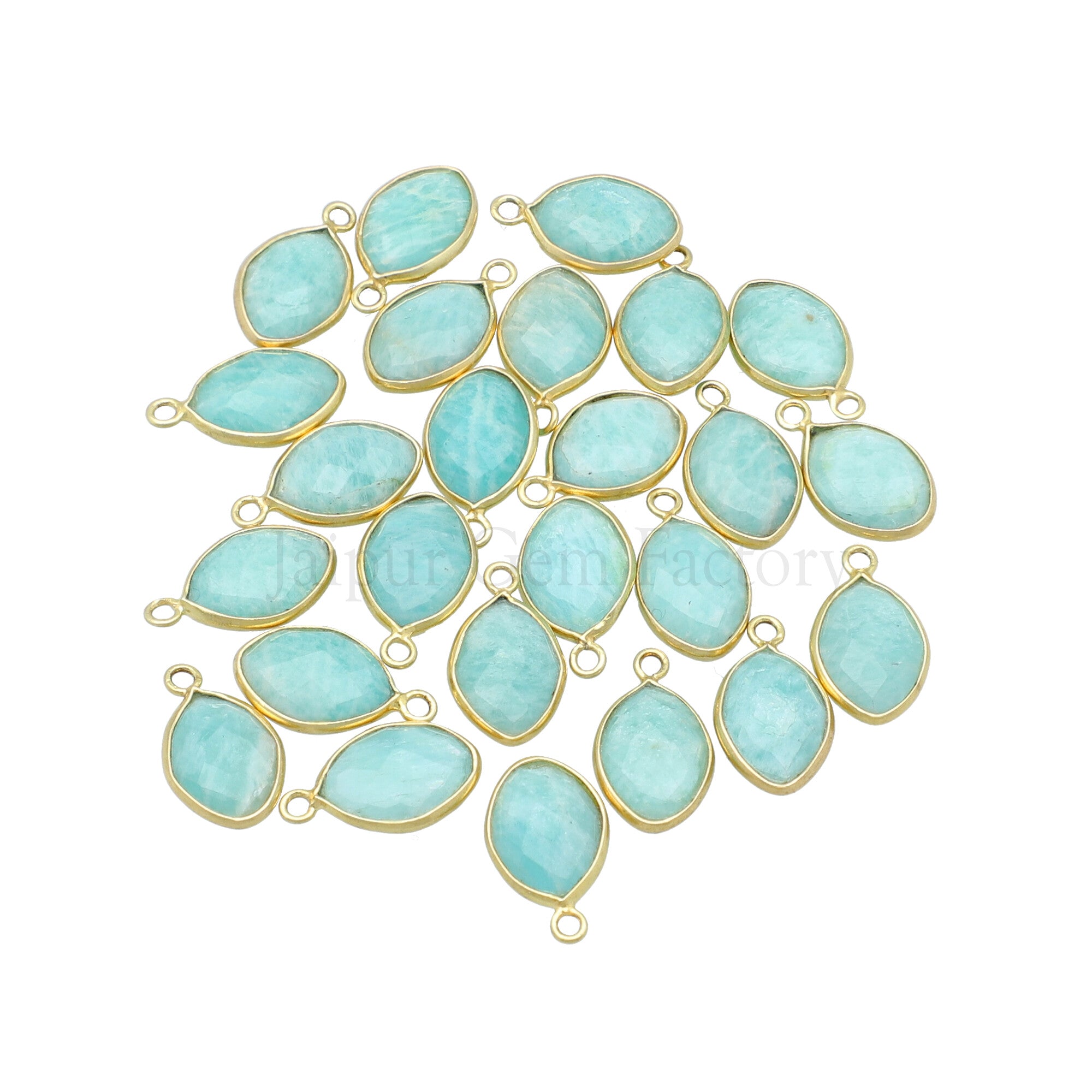 Amazonite Faceted Marquise Pendant