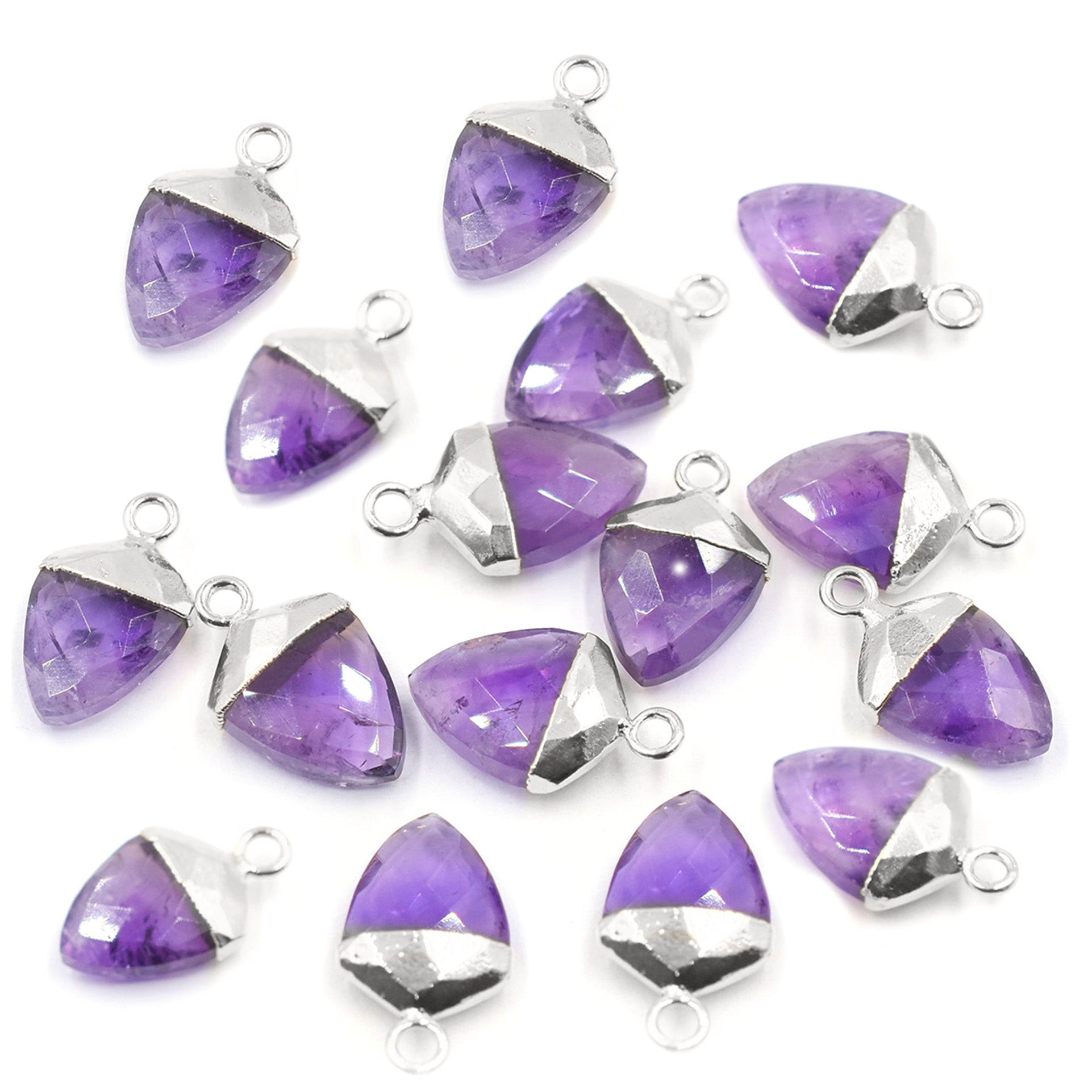 Wholesale Amethyst Gemstone Shield Pendant
