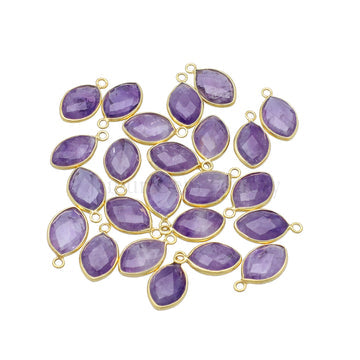 Wholesale Amethyst Marquise Pendant in Sterling Silver

