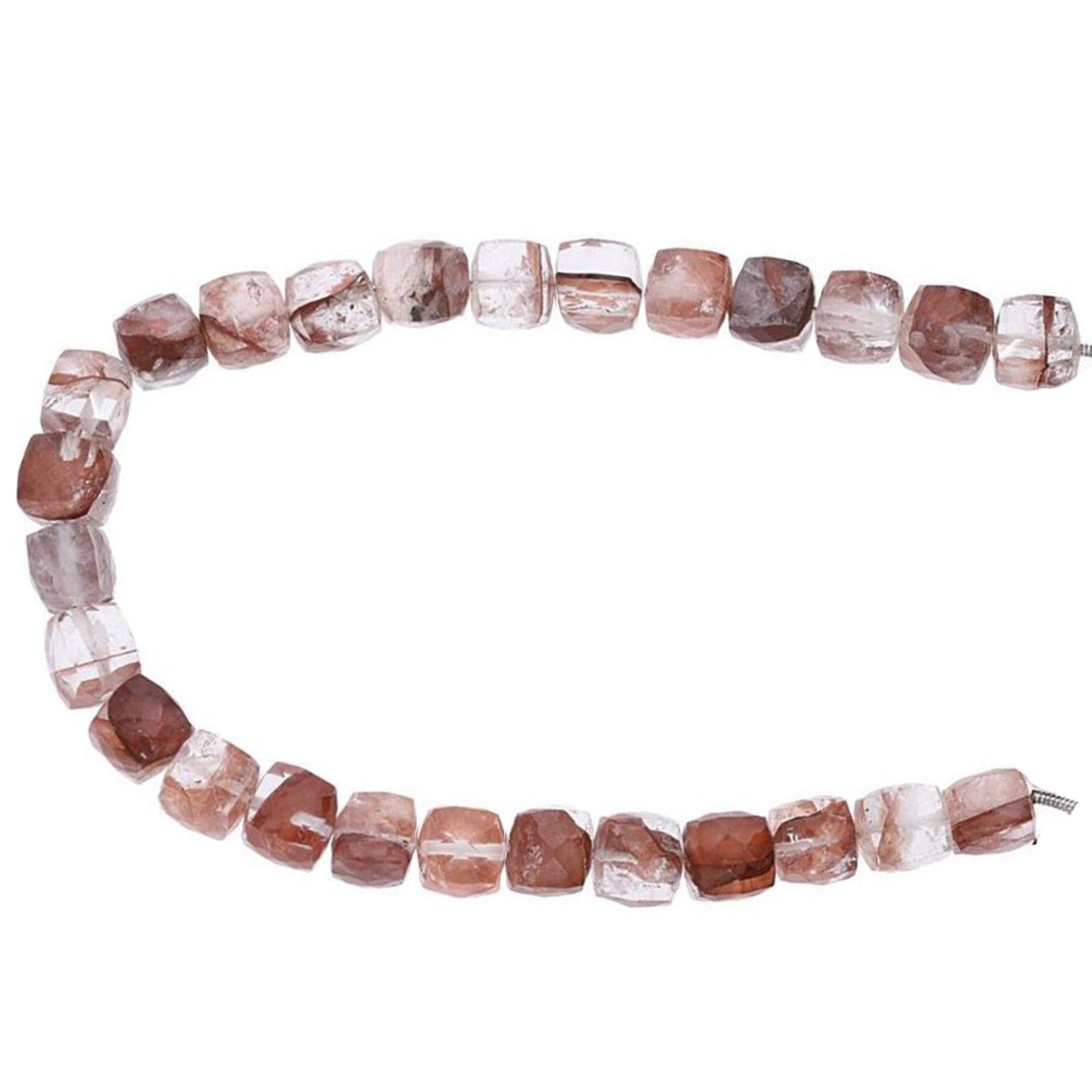 Wholesale Natural Quartz Cube Beads
