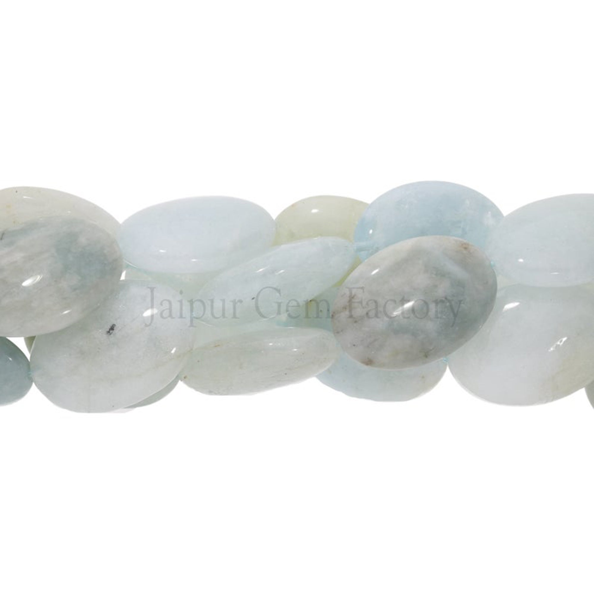 Wholesale Smooth Aquamarine Gemstone Beads
