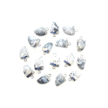 dendritic opal silver pendant for jewelry making