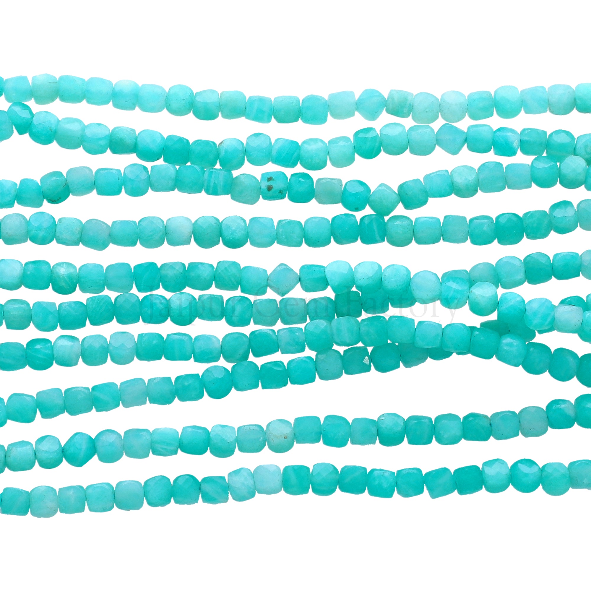 high quality amazonite cube beads