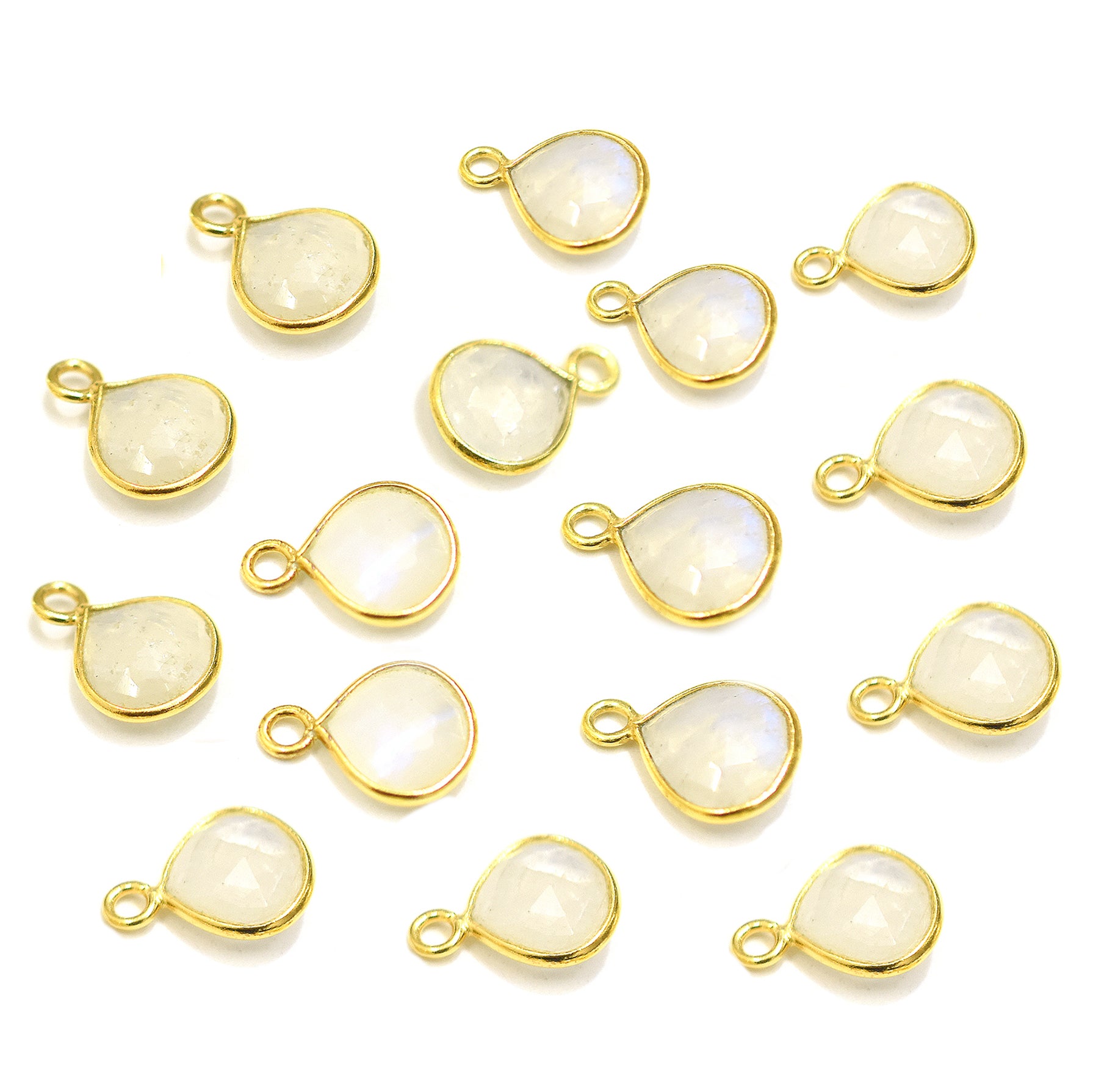 moonstone heart pendant set of 2

